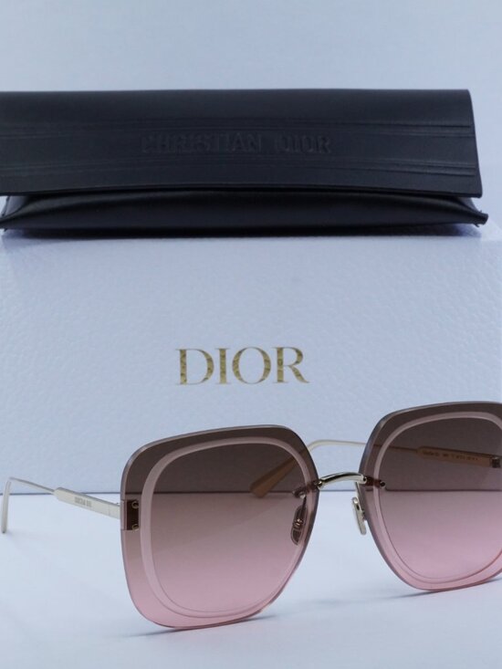 Dior ULTRADIOR SU B0F2 Square Sunglasses - Gold\\Brown main image 6